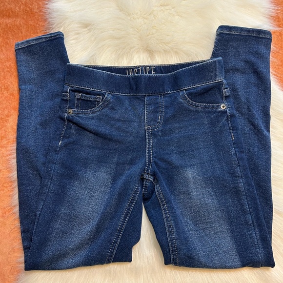 Justice ⚜️ Dark Wash Girls Skinny Jeans - Picture 2 of 6